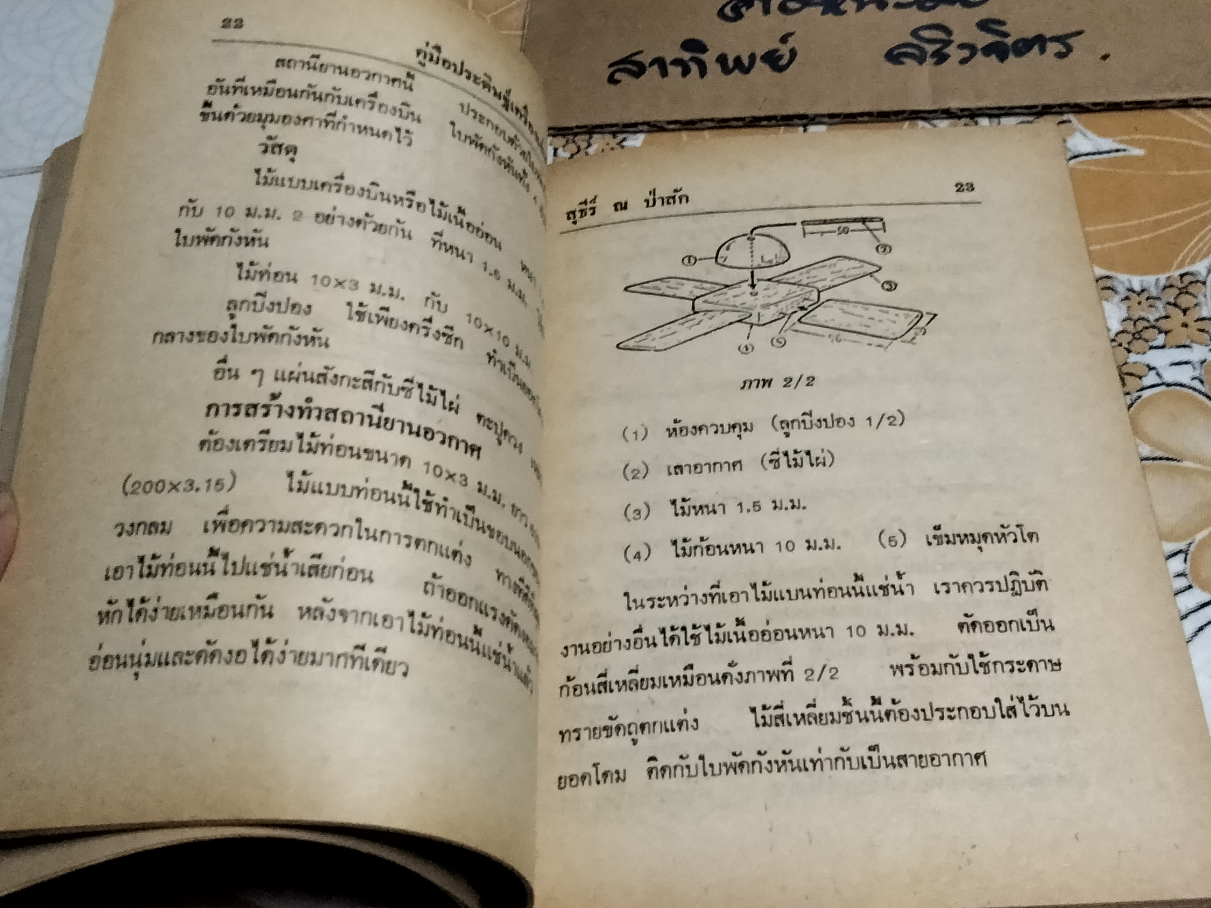 คู่มือประดิษฐ์ เครื่องเล่นไฟฟ้านานาชนิด โดย สุธีร์ ณ ป่าสัก - พิมพ์ พ.ศ 2527