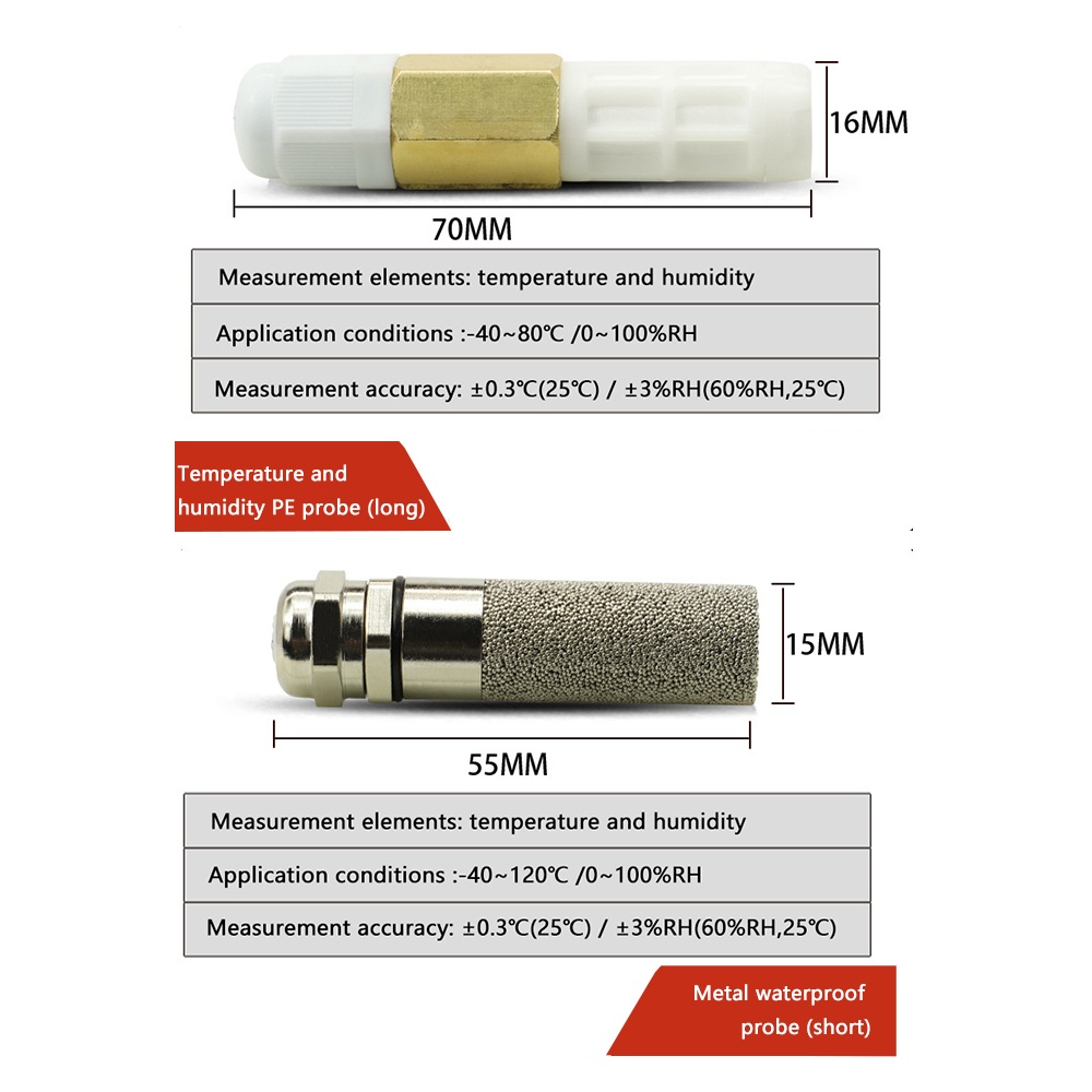 RS485 เครื่องส่งสัญญาณอุณหภูมิและความชื้น Modbus XY-MD03