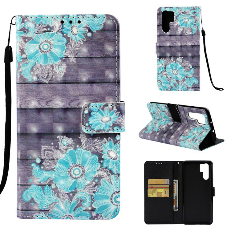 เคส Huawei P30 Pro #เคสฝาพับ3D Vivid Pattern Stand Leather สไตล์กระเป๋าสตางค์