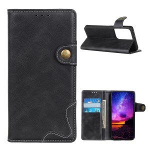 Case Samsung Galaxy S21 Ultra 5G#เคสฝาพับ S-shape Textured PU Leather Wallet