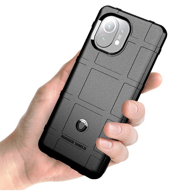 เคส Xiaomi Mi 11 #เคสฝาหลัง Rugged Shield Series Soft Silicone Shock Absorption Matte กันกระแทก