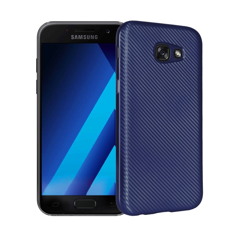 Case Samsung Galaxy A7 2017 #เคสคาร์บอนไฟเบอร์ลายเคฟล่า TPU สีสันสวยงามโดดเด่น