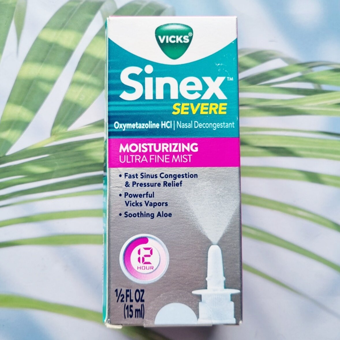 80% Sale!!!EXP.08/2024-10-11/2025 Vicks® Sinex™ Severe Nasal Spray, MOISTURIZING Ultra Fine Mist 15 ml วิคส์ สเปรย์พ่นล้างจมูก สูตรให้ความชุ่มชื้น บรรเทาอาการ ไซ นัส อาการแพ้ สำเนา