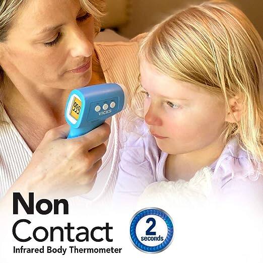 Vicks® Non Contact Infrared Body Thermometer เทอร์โมมิเตอร์ ดิจิตอล วัดอุณหภูมิ แบบไม่สัมผัส