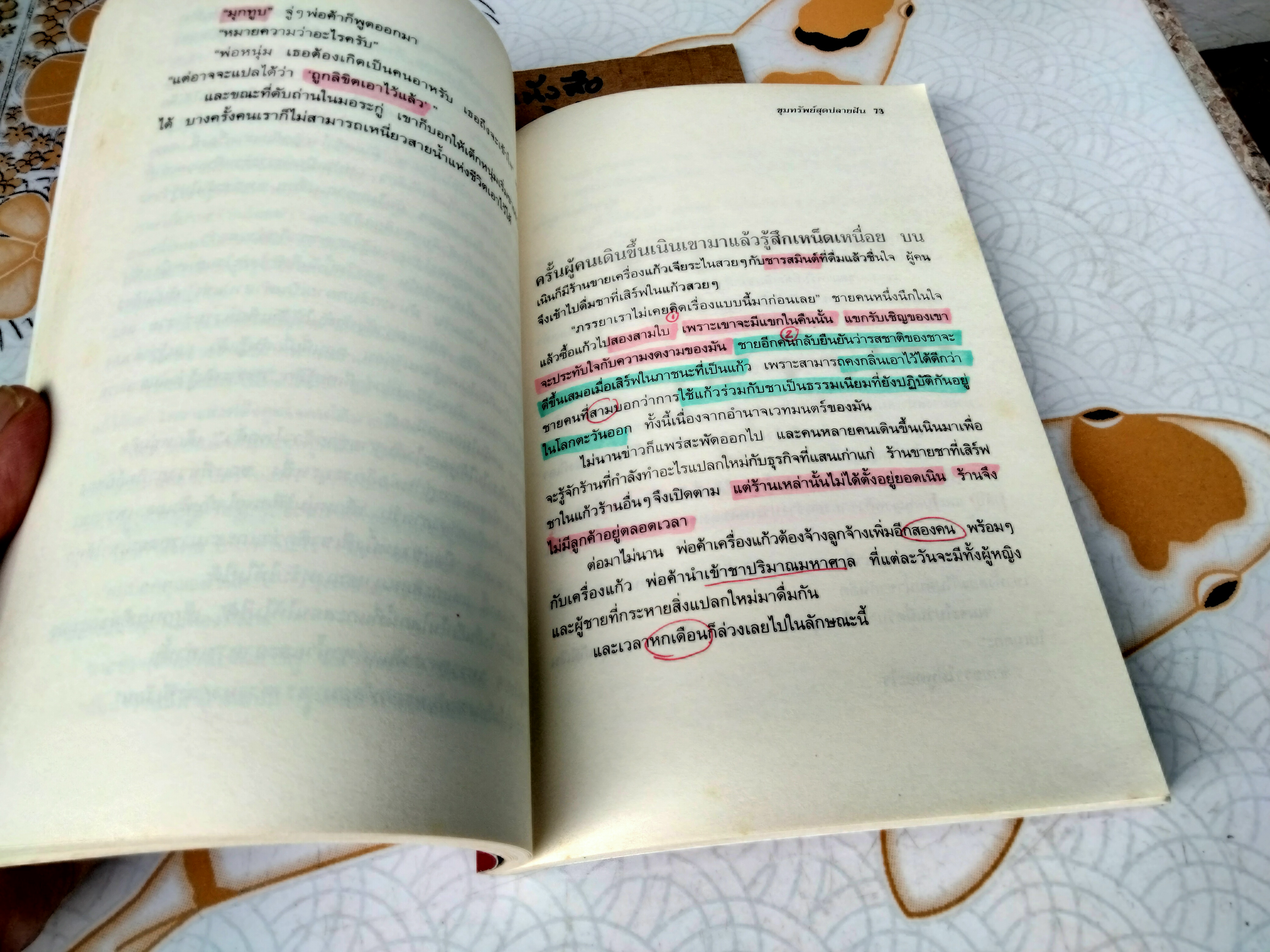 ขุมทรัพย์สุดปลายฝัน โดย Paulo Coelho (เปาโล คูเอลญู) แปล กอบชลี และ กันเกรา พิมพ์ปีพ.ศ 2560 ** มีรอยปากกาเน้นข้อความเกือบทั้งเล่ม