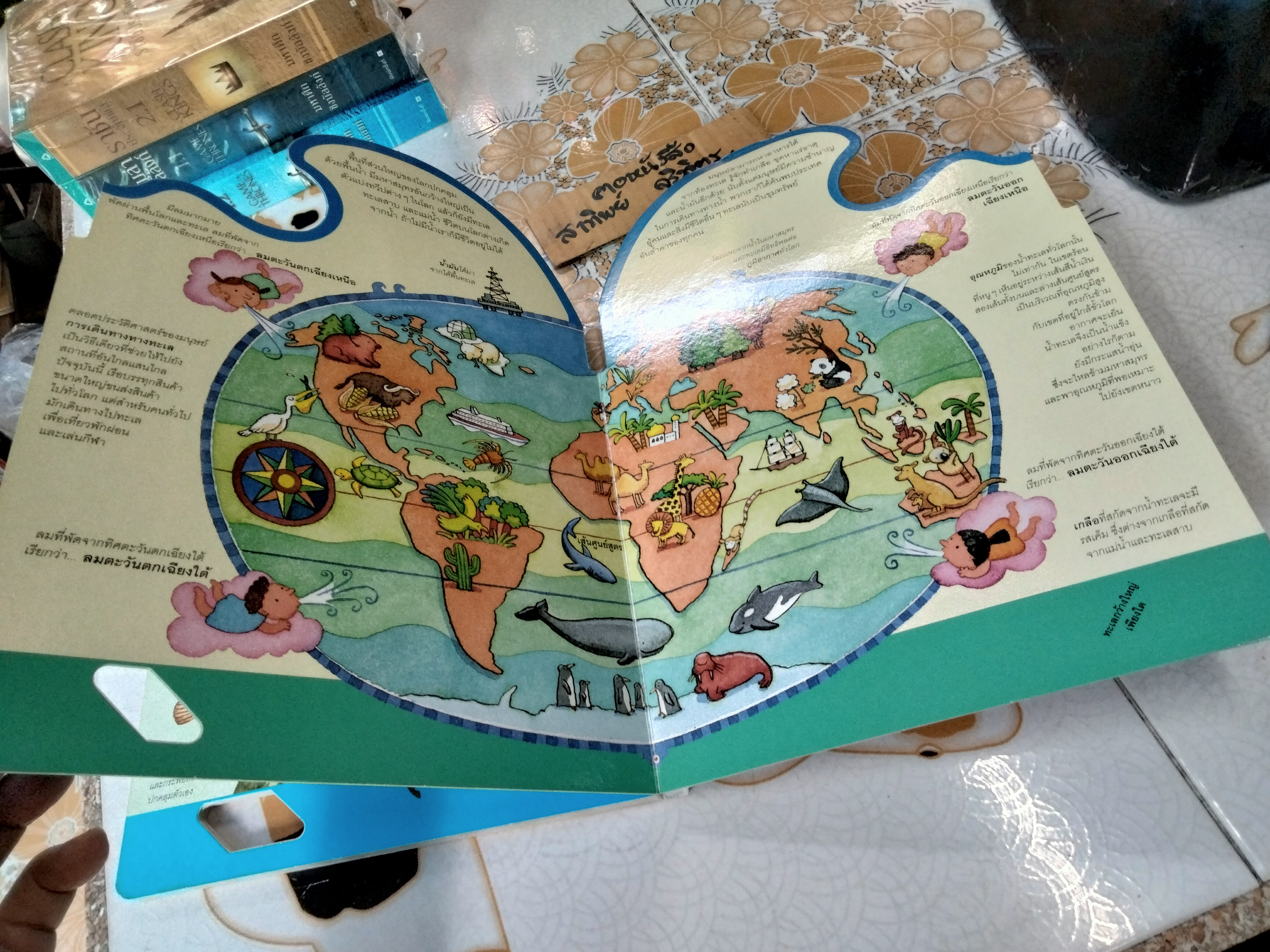 ในท้องทะเล - หนังสือชุดเรียนรู้โลกรอบตัว ชุดที่ 2 - สนพ. Happy Kids **สินค้าหมด**