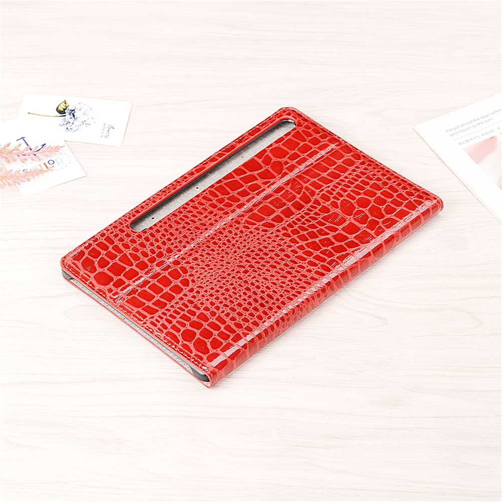 Case Samsung Galaxy Tab S6 SM-T860 SM-T865 #เคสฝาพับแบบกระเป๋าสตางค์ลายผิวหนังจระเข้ Crocodile Texture