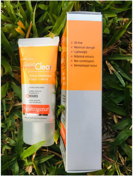 (Pre Order) Neutrogena® Rapid Clear Acne Defense Face Lotion 50ml โลชั่นบำรุงหน้าเนื้อบางเบา ลดสิว