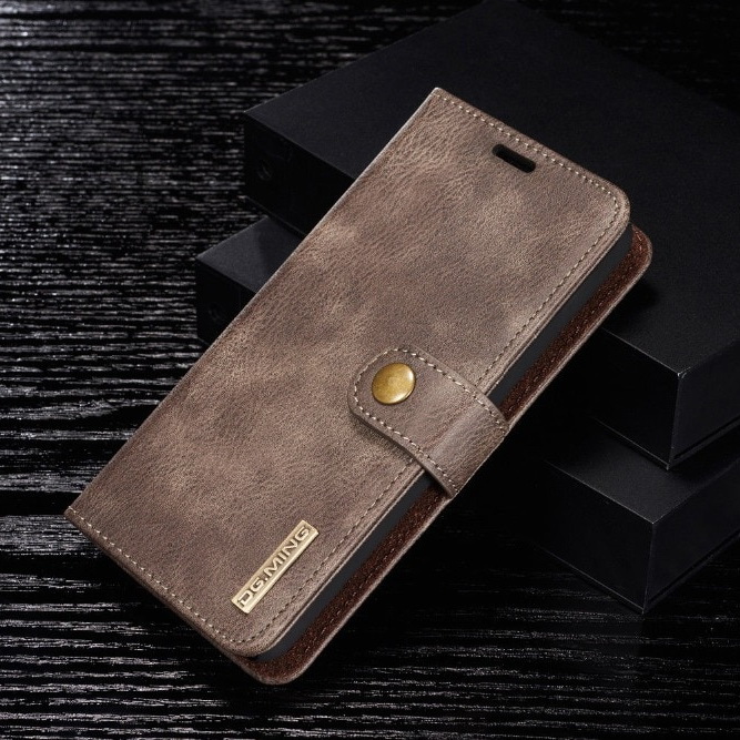 เคส LG G6 #เคสฝาพับแยกชิ้นได้ สไตล์กระเป๋าสตางค์ DG.MING Movable Inner PC Wallet Split Leather 2 in 1 Case