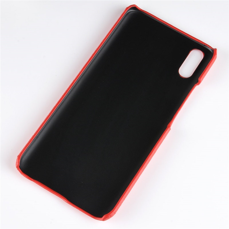 Case vivo V11 / V11 Pro #เคสฝาหลังพลาสติกแข็งเคลือบหนัง PU ลายผิวหนังจระเข้