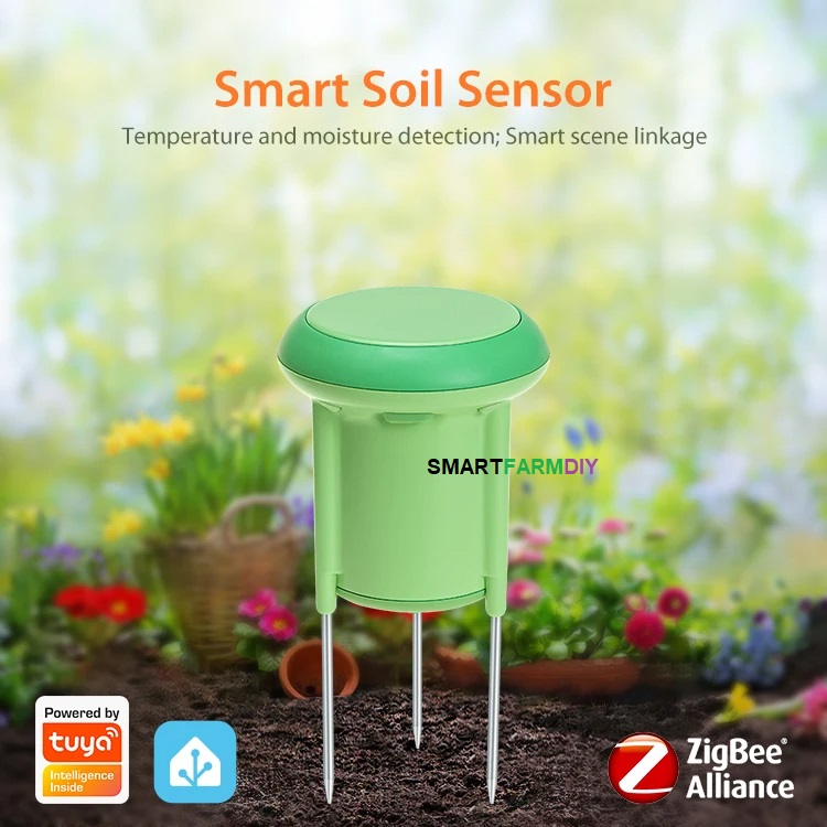 Soil sensor เซนเซอร์วัดความชื้นและอุณหภูมิดิน ระบบอัตโนมัติในสวน