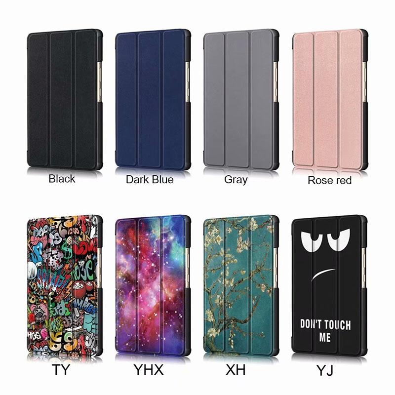 Case Huawei MediaPad M6 8.4 Turbo #เคสฝาพับ 3 พับพิมพ์ลาย Pattern Printing Tri-fold Stand PU Leather Smart Tablet