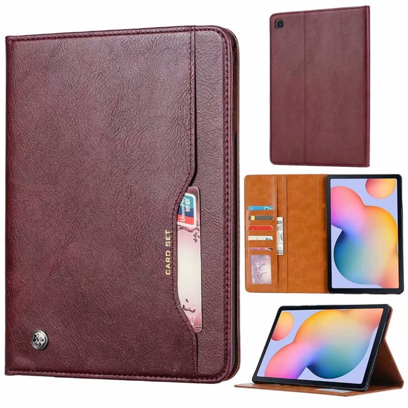 Case Samsung Galaxy Tab S6 Lite 10.4 SM-P610 SM-P615 SM-P617 #เคสฝาพับหนัง PU พับตั้งได้ PU Leather Protection Flip Case with Stand