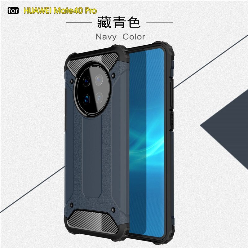 เคส Huawei Mate 40 Pro #เคสฝาหลังเกราะป้องกัน ไฮบริด พลาสติก+TPU Heavy Duty Rugged Hybrid