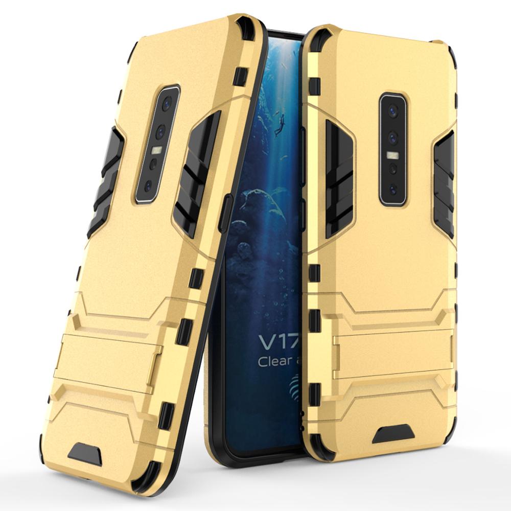 Case Vivo V17 Pro #เคสฝาหลังพลาสติก ไฮบริด TPU + Kickstand