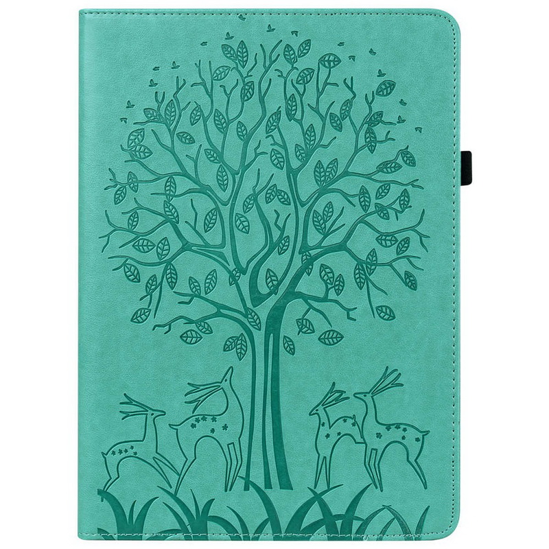 เคส Samsung Galaxy TAB A 10.1 (2019) SM-T510 SM-T515 #เคสฝาพับหนัง PU ลายต้นไม้ Life Tree Print Leather Stand Smart Case Cove