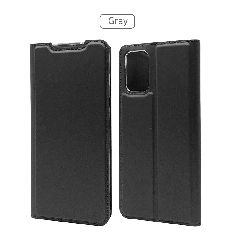 Case Samsung Galaxy S20 #เคสแบบฝาพับหนัง PU Magnetic Adsorption Stand Leather Card Holder