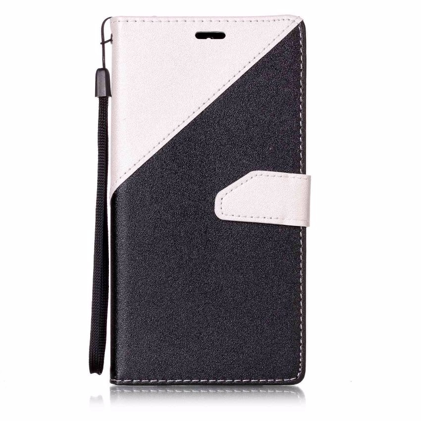 เคสหนัง PU แบบ ฝาพับออกแบบสีตัดกัน Case Huawei GR5 2017