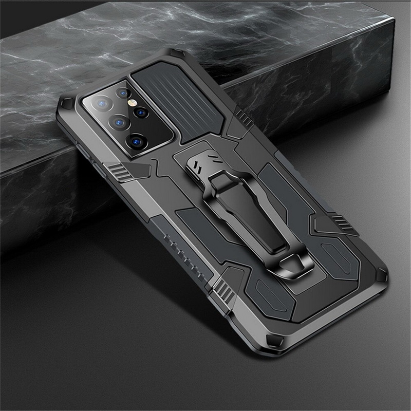 เคส Samsung Galaxy S21 Ultra 5G #เคสฝาหลังกันกระแทกมีคลิบหนีบ ไฮบริด พลาสติก+TPU Heavy Duty Rugged Hybrid (สินค้าตัวอย่างสินค้าจริงตรงตามรุ่น)