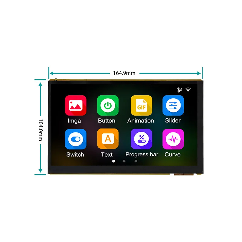 ESP32-P4 บอร์ดพัฒนาหน้าจอสัมผัสแบบ Capacitive ขนาด 7 นิ้ว - PSRAM 32MB