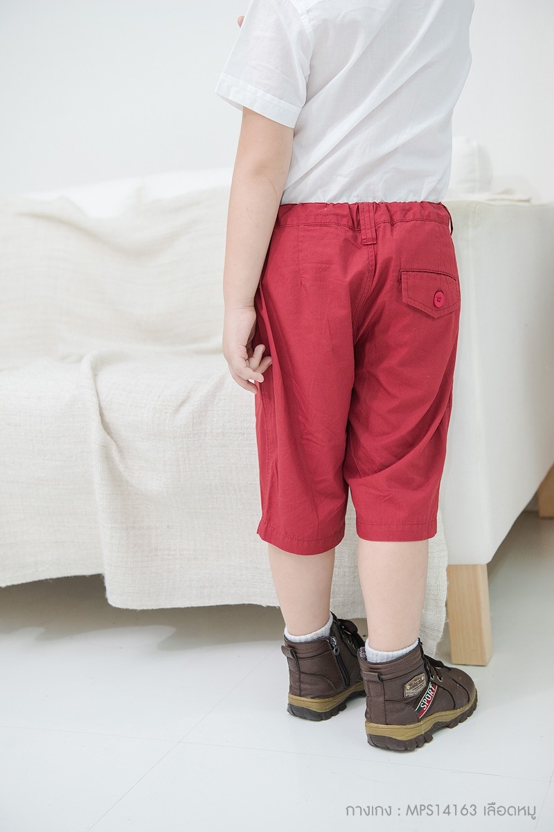 กางเกงเด็ก สีแดงเลือดหมู