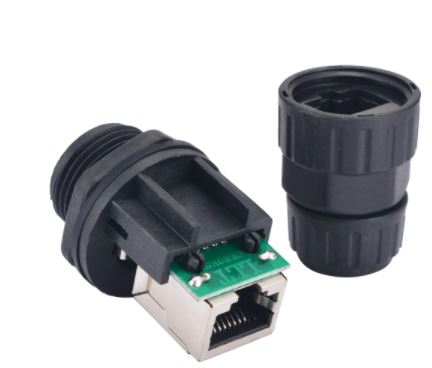 ขั้วปลั๊กเสียบ RJ45 Interface IP68 Network Waterproof Durable Pluggable