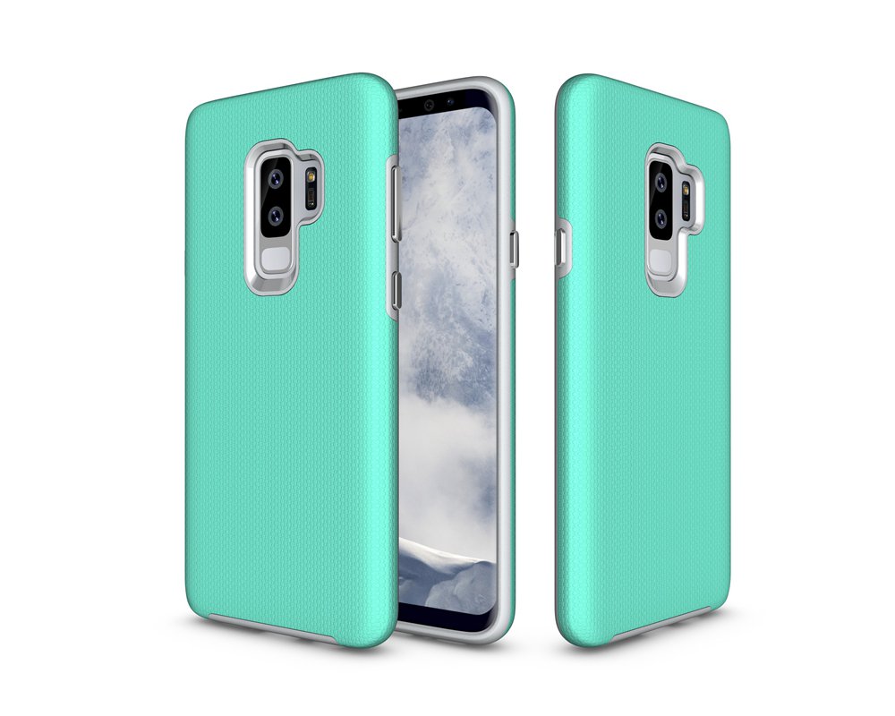 Case Samsung Galaxy S9 Plus G965 #เคสฝาหลังไฮบริด PC+TPU กันกระแทกและผิวกันลื่น