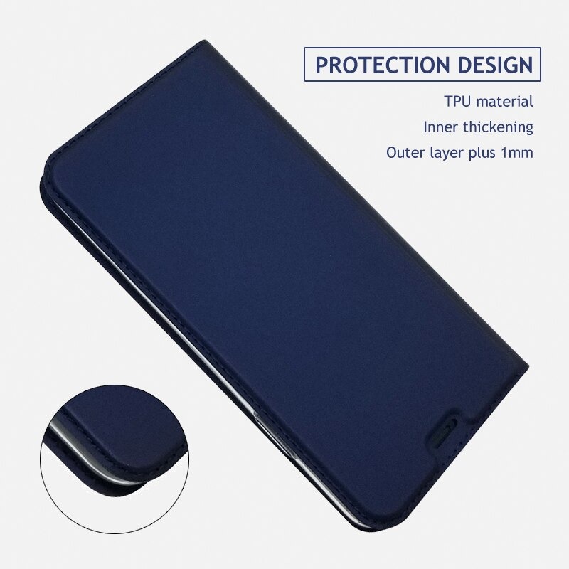Case Redmi Note 9 Pro/Redmi Note 9S #เคสแบบฝาพับหนัง PU Magnetic Adsorption Stand Leather Card Holder