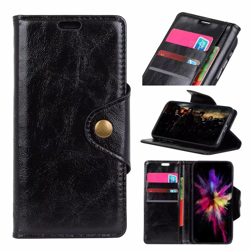 เคส Samsung Galaxy A7 (2018) #เคสฝาพับแบบกระเป๋าสตางค์หนัง PU Textured PU Leather Wallet