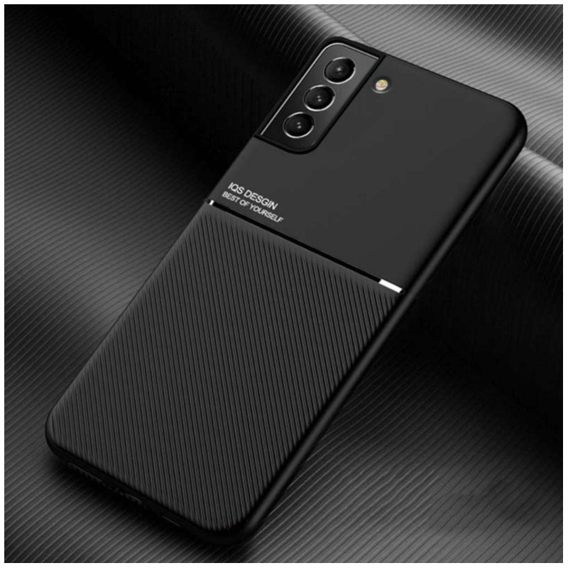 เคส Samsung Galaxy S22 5G #เคสฝาหลัง TPU เคลือบหนัง PU สไตล์ธุรกิจที่เรียบง่ายมีแผ่นเหล็กในตัว Minimalist Business Style Leather Coated TPU Built-in metal magnetic plate
