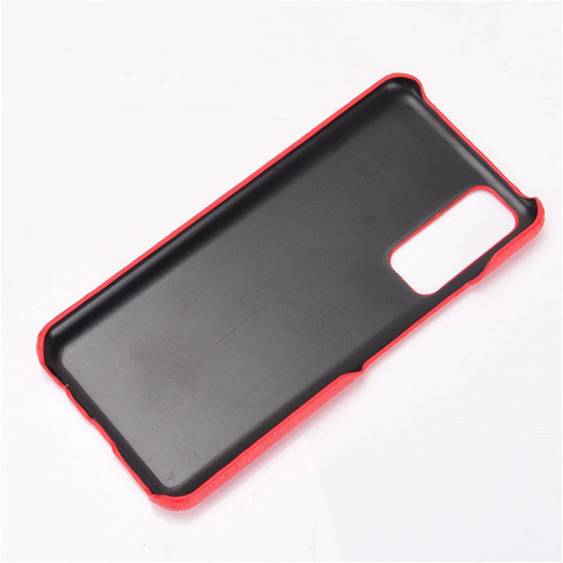เคส Huawei Y7a #เคสฝาหลังพลาสติกแข็งเคลือบหนัง PU ลายผิวหนังจระเข้