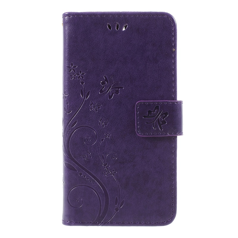 เคส Huawei Y3 (2017) #เคสแบบฝาพับหนัง PU สไตล์กระเป๋าสตางค์ลายผีเสื้อ