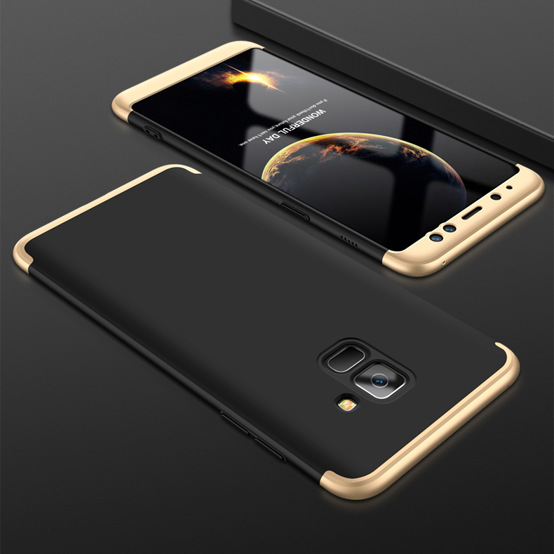 Case Samsung Galaxy A8 (2018) #เคสฝาหลังพลาสติกแข็งGKK Detachable All-wrapped Matte แยกชิ้นได้