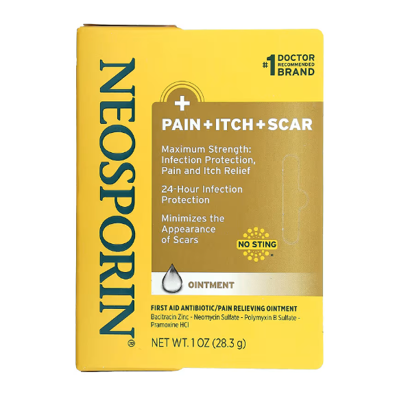 Neosporin® Pain + Itch + Scar Ointment 28.3 g ครีมลดปวด คัน ลดรอยแผล