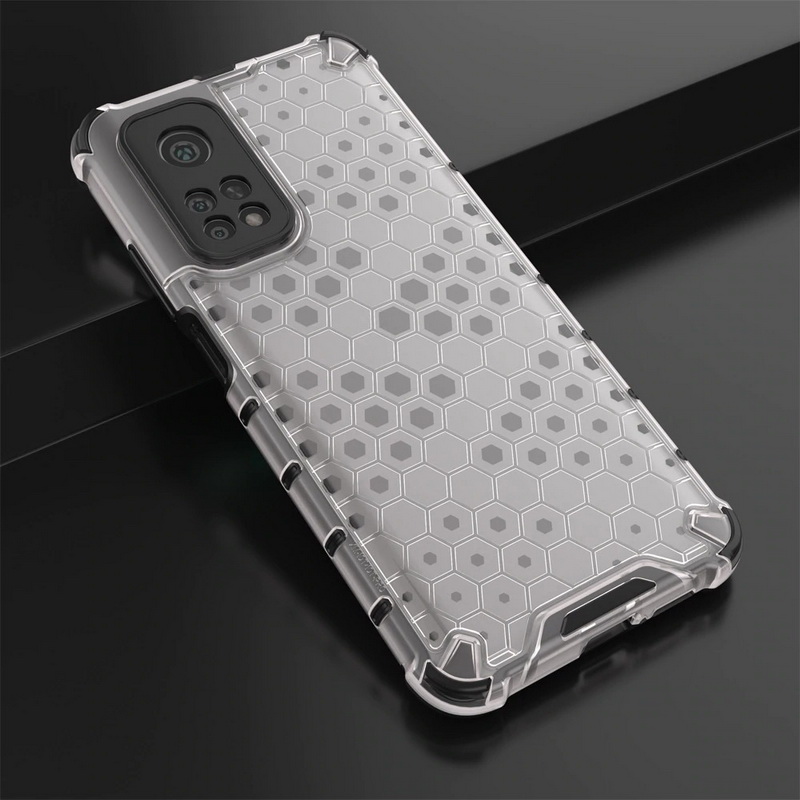 Case Xiaomi Mi 10T #เคสกันกระแทก Honeycomb Shock Absorber TPU + PC + Silicone Hybrid
