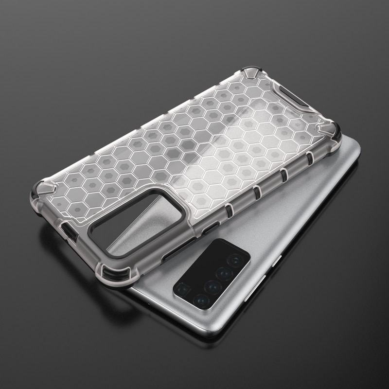 Case Huawei P40 #เคสกันกระแทก Honeycomb Shock Absorber TPU + PC + Silicone Hybrid