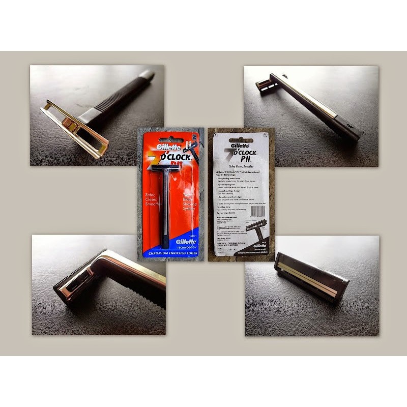 Gillette® 7 O'Clock PII Twin Blade Shaving System ยิลเลตต์ มีดโกนใบมีดคู่เสริมโครเมียม