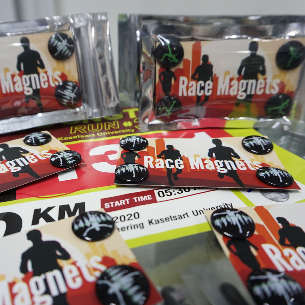 แม่เหล็กติดเบอร์วิ่ง ติดแน่น ติดหนึบ ติดแน่นกับเสื้อไม่มีหลุด ของแท้ คุณภาพ100% (H04)