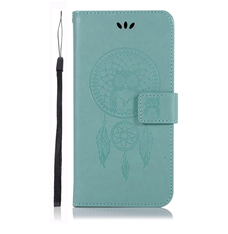 Case Huawei nova 4 #เคสฝาพับแบบกระเป๋าสตางค์ฝาพับหนัง PU ลายนกฮูก Dream Catcher Owl