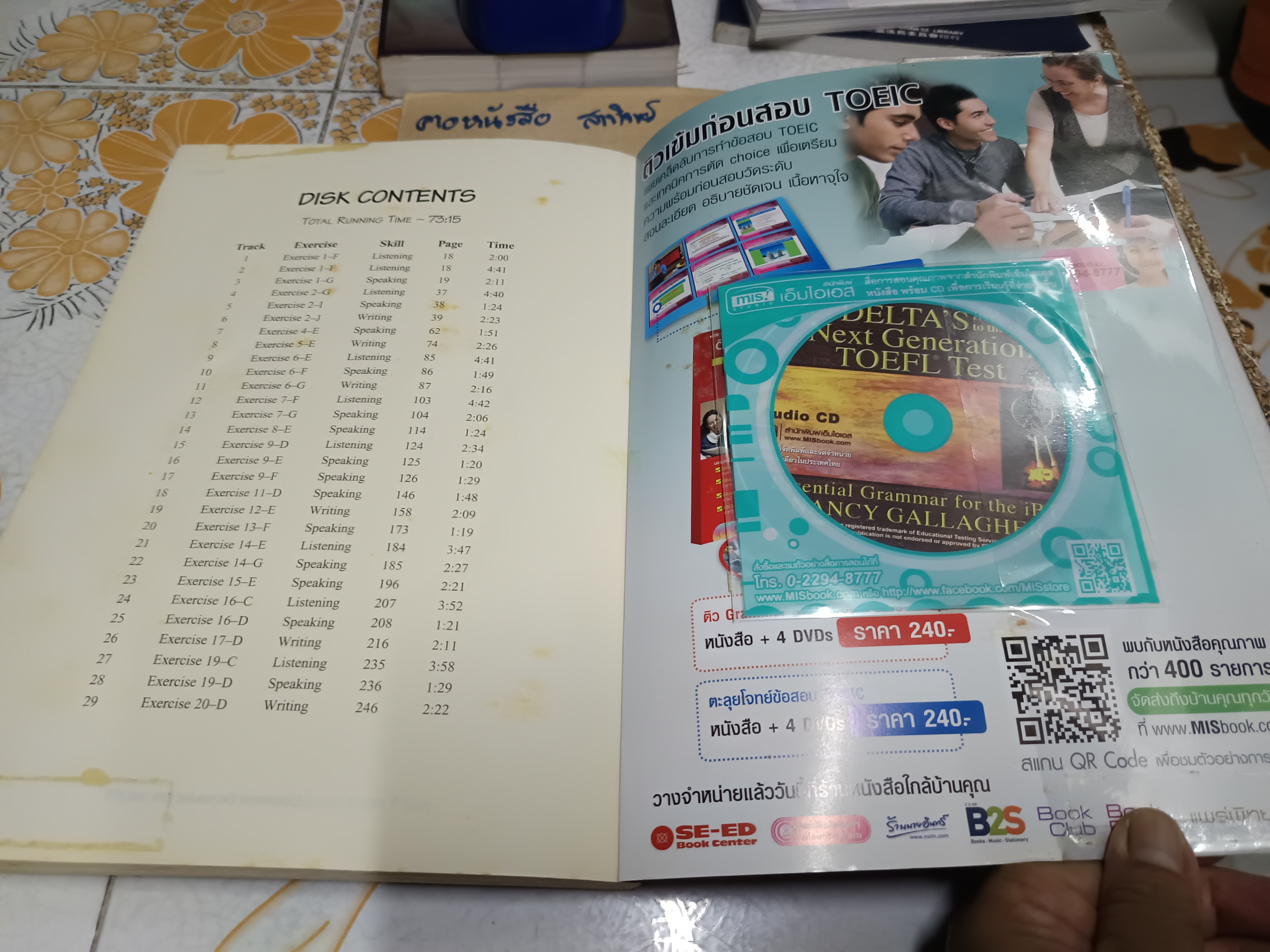 Essential Grammar for the iBT คู่มือเตรียมสอบ TOEFL iBT พร้อม CD MP3