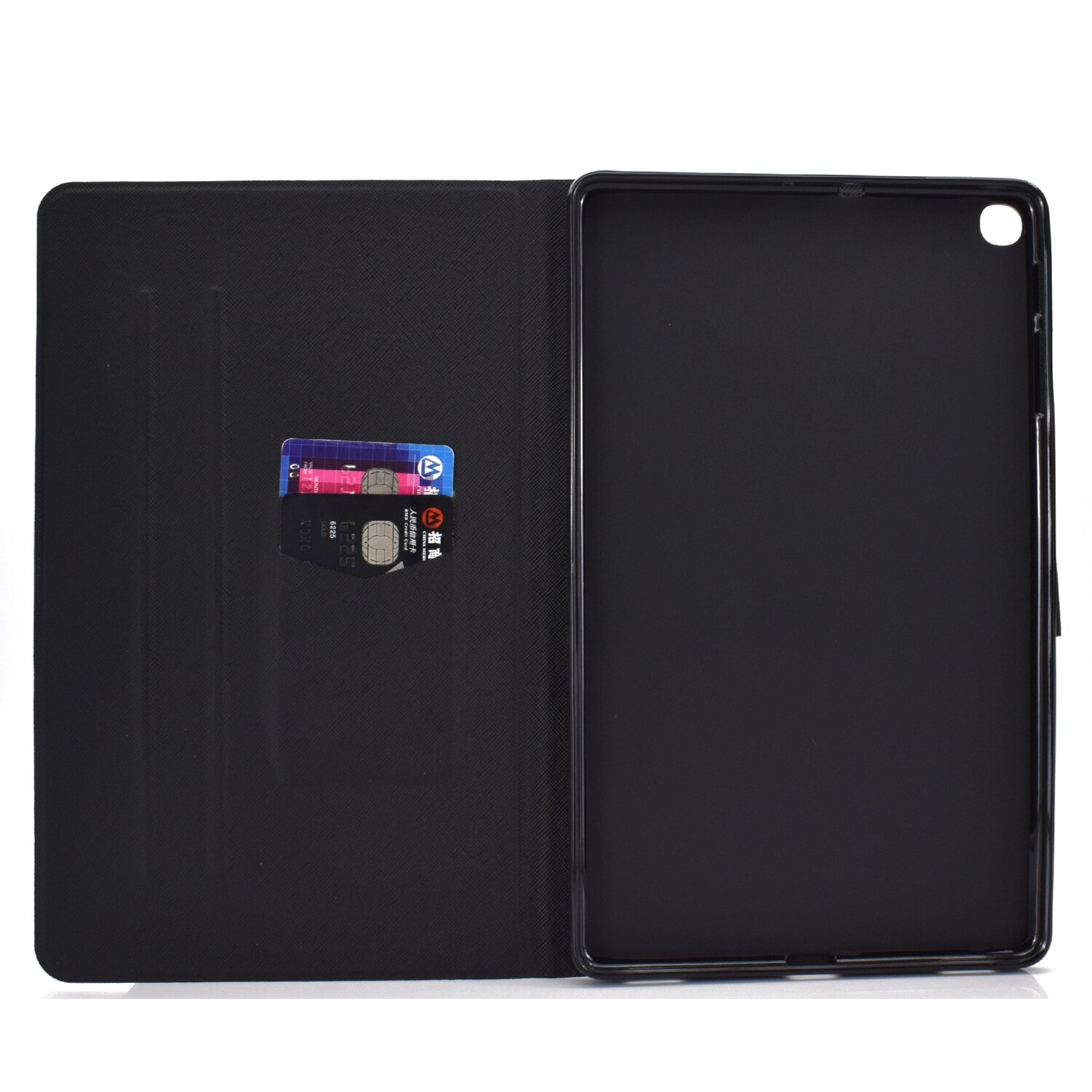 Case Samsung Galaxy Tab A 8.0 Wi-Fi (2019) SM-T290 #เคสฝาพับพิมพ์ลายน่ารักๆหนัง PU พร้อมที่เก็บการ์ด Pattern Printing PU Leather Tablet Stand Case with Card Storage