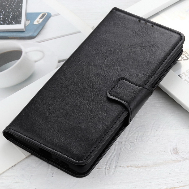 เคส OPPO Reno 7 5G #เคสฝาพับหนัง PU มีช่องใส่บัตรแถบปิดแม่เหล็กพับตั้งได้ Magnetic Closure Wallet Lanyard Leather
