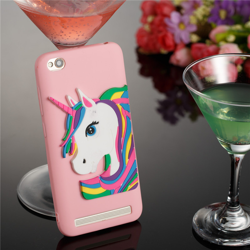 Case Xiaomi Redmi 5A #เคสฝาหลังนิ่ม Adorable 3D Unicorn Pattern Soft TPU