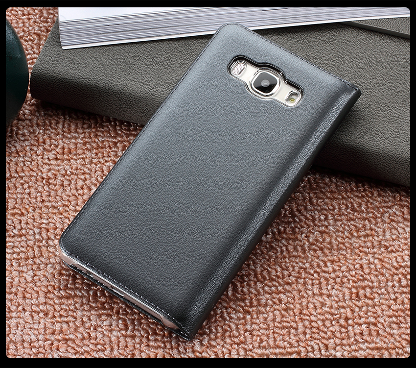 เคส Samsung Galaxy J7 (2016) #เคสฝาพับ 2 ช่องวิว Double Window Leather คุณภาพดี