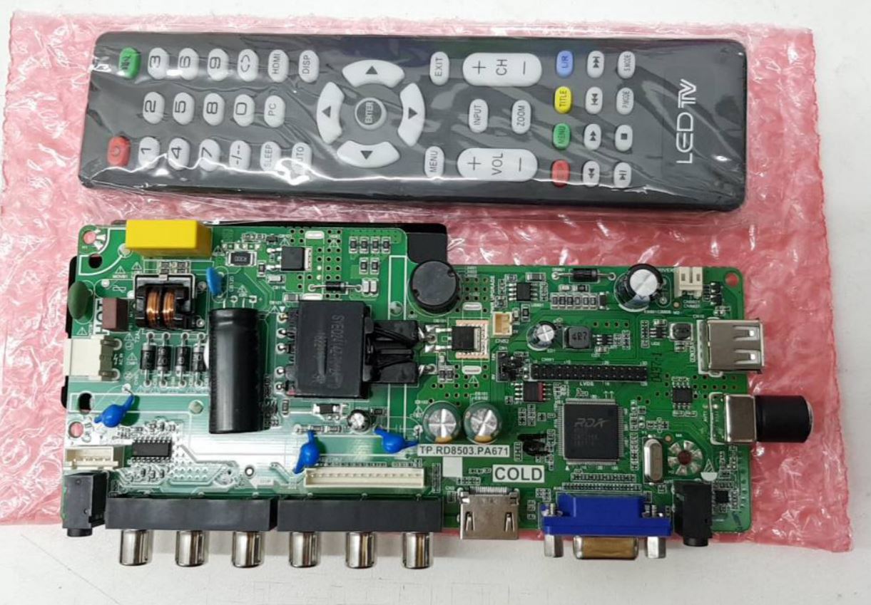 บอร์ด Universal TP.RD8503.A671 บอร์ด+รีโมท เมนูภาษาไทย