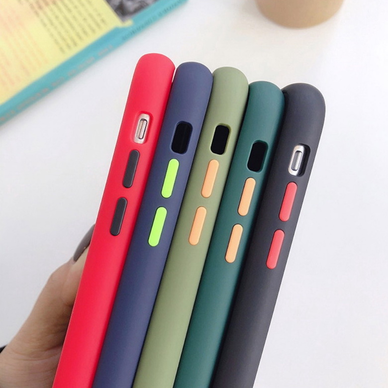 Case Oppo reno 2 #เคสฝาหลังซิลิโคนโปร่งแสงขอบนิ่ม Frosted Translucent Silicone Case