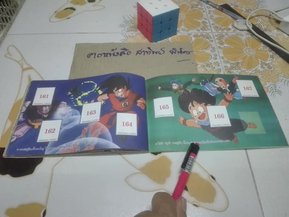 ดราก้อนบอล Z Animate Colour Book 1 - สมุดติดสติกเกอร์ภาพให้สมบูรณ์ของหมากฝรั่งและขนมแคนดี้ ท้อปป๊อบ **สินค้าหมด**