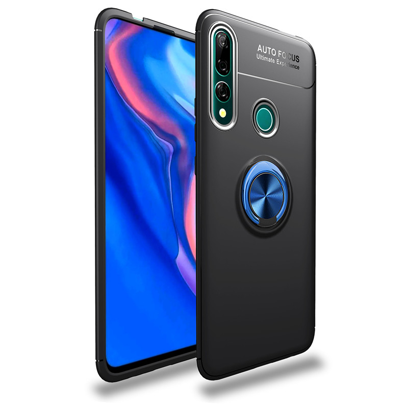 Case Huawei Y9 Prime 2019 #เคสฝาหลัง TPU Finger Ring Kickstand (แผ่นโลหะแบบ Built-in)