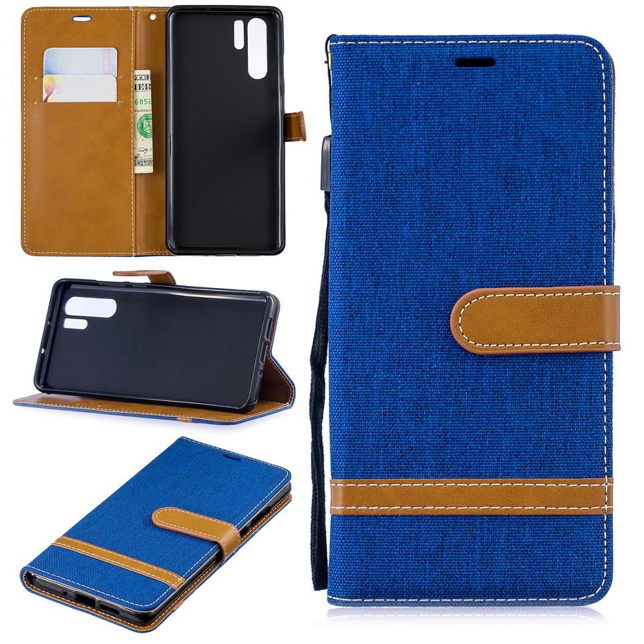 เคส Huawei P30 Pro #เคสฝาพับหนัง PU พร้อมสายคล้องมือสีสันสวยงามทันสมัย