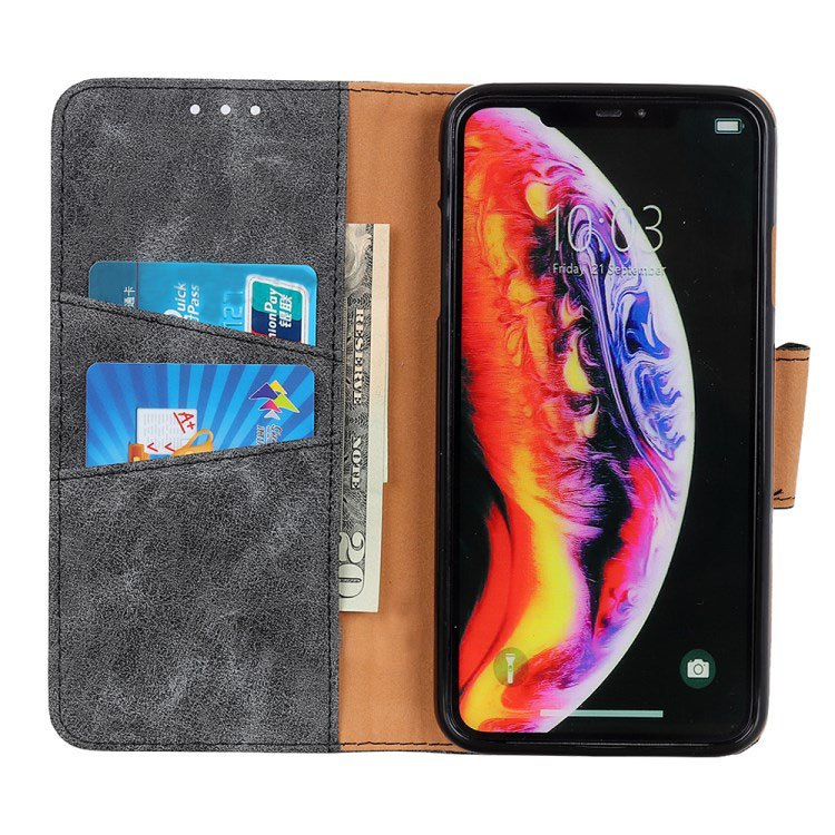 Case Samsung Galaxy A80 #เคสฝาพับแบบกระเป๋าสตางค์สไตล์วินเทจ Vintage Style Wallet Leather